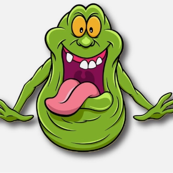 Slimer and the real ghostbusters lapel pin - Picture 3 of 4